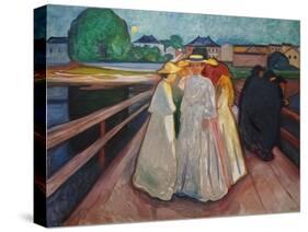 On the Bridge, 1903 (Oil on Canvas)-Edvard Munch-Stretched Canvas