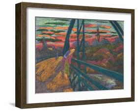 On The Bridge, 2009-Marta Martonfi-Benke-Framed Giclee Print