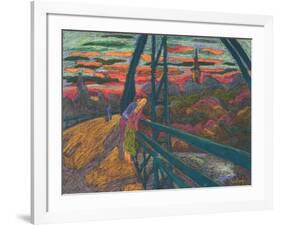 On The Bridge, 2009-Marta Martonfi-Benke-Framed Giclee Print