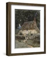 On the Brook Road, Near Witley-Helen Allingham-Framed Giclee Print