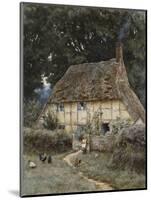 On the Brook Road, Near Witley-Helen Allingham-Mounted Giclee Print