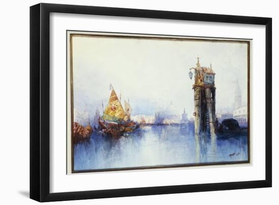 On the Canal, 1896-Moran-Framed Giclee Print