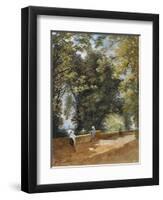 On the Castle Wall, Exeter, C.1860-John Gendall-Framed Giclee Print