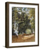 On the Castle Wall, Exeter, C.1860-John Gendall-Framed Giclee Print