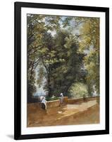 On the Castle Wall, Exeter, C.1860-John Gendall-Framed Giclee Print