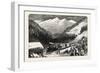 On the Central Pacific Railroad, USA, 1870s-null-Framed Giclee Print