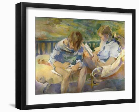 On the Chaise-Alice Kent Stoddard-Framed Giclee Print