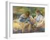 On the Chaise-Alice Kent Stoddard-Framed Giclee Print