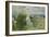 On the Cliff at Portrieux-Berthe Morisot-Framed Giclee Print