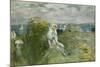 On the Cliff at Portrieux-Berthe Morisot-Mounted Giclee Print