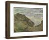 On the Cliff at Pourville-Claude Monet-Framed Premium Giclee Print