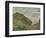 On the Cliff at Pourville-Claude Monet-Framed Premium Giclee Print