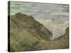 On the Cliff at Pourville-Claude Monet-Stretched Canvas