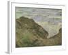 On the Cliff at Pourville-Claude Monet-Framed Giclee Print