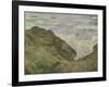 On the Cliff at Pourville-Claude Monet-Framed Giclee Print