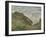 On the Cliff at Pourville-Claude Monet-Framed Giclee Print