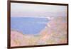 On the Cliffs Near Dieppe, Sunset-Claude Monet-Framed Giclee Print