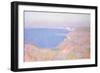 On the Cliffs Near Dieppe, Sunset-Claude Monet-Framed Premium Giclee Print