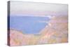 On the Cliffs Near Dieppe, Sunset-Claude Monet-Stretched Canvas