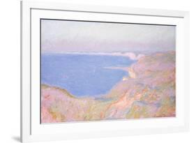 On the Cliffs Near Dieppe, Sunset-Claude Monet-Framed Giclee Print