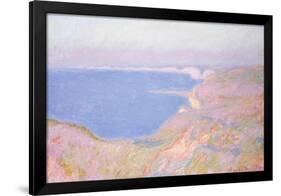 On the Cliffs Near Dieppe, Sunset-Claude Monet-Framed Giclee Print