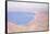 On the Cliffs Near Dieppe, Sunset-Claude Monet-Framed Stretched Canvas