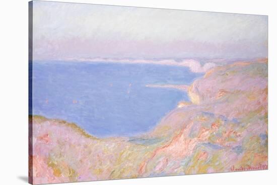 On the Cliffs Near Dieppe, Sunset-Claude Monet-Stretched Canvas