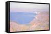 On the Cliffs Near Dieppe, Sunset-Claude Monet-Framed Stretched Canvas