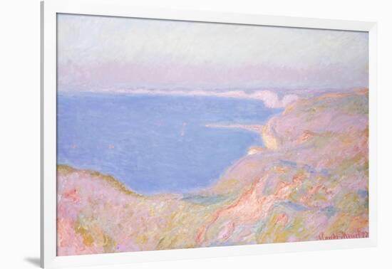 On the Cliffs Near Dieppe, Sunset-Claude Monet-Framed Giclee Print