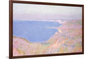 On the Cliffs Near Dieppe, Sunset-Claude Monet-Framed Giclee Print