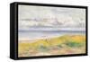 On the Cliffs; Sur La Falaise, 1880-Pierre-Auguste Renoir-Framed Stretched Canvas