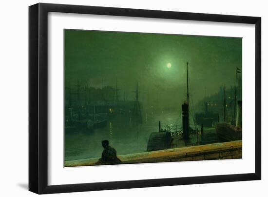 On the Clyde, Glasgow, 1879-John Atkinson Grimshaw-Framed Giclee Print