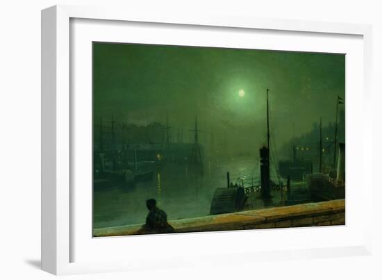 On the Clyde, Glasgow, 1879-John Atkinson Grimshaw-Framed Giclee Print