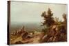 On the Coast, Beverly, Massachusetts (Oil on Canvas)-John Frederick Kensett-Stretched Canvas