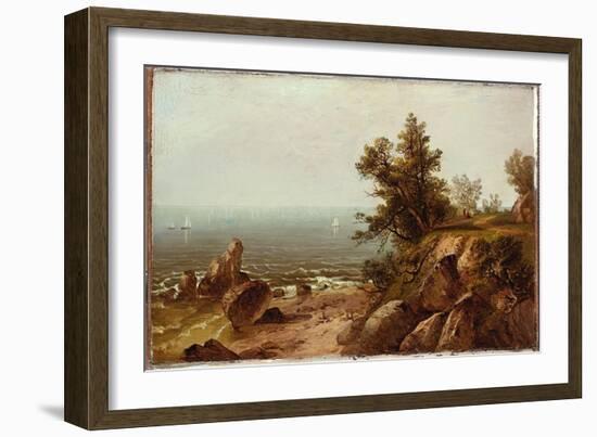 On the Coast, Beverly, Massachusetts (Oil on Canvas)-John Frederick Kensett-Framed Giclee Print