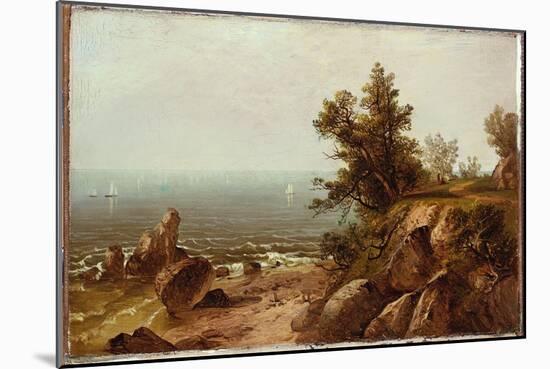 On the Coast, Beverly, Massachusetts (Oil on Canvas)-John Frederick Kensett-Mounted Giclee Print