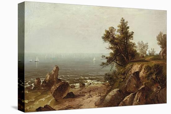 On the Coast, Beverly, Massachusetts-John Frederick Kensett-Stretched Canvas