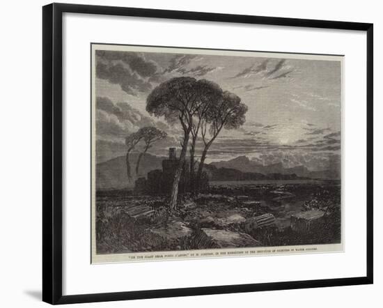 On the Coast Near Porto D'Anzio-null-Framed Giclee Print