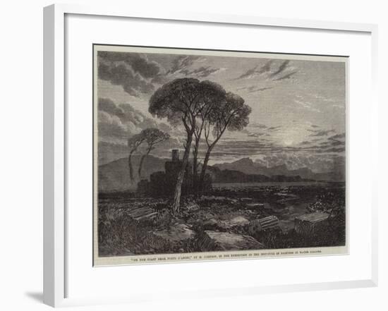 On the Coast Near Porto D'Anzio-null-Framed Giclee Print