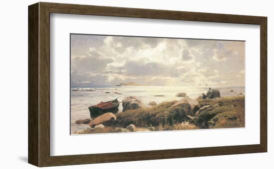 On the Coast of Ruegen-Eugen Bracht-Framed Art Print