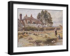 On the Common, Hambledon, Surrey, C.1865-Myles Birket Foster-Framed Giclee Print