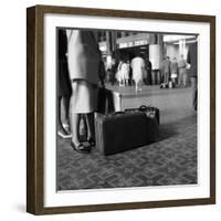 On the Concourse of Centraal Station, Amsterdam, Netherlands, 1963-Michael Walters-Framed Photographic Print