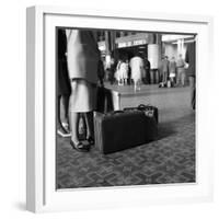 On the Concourse of Centraal Station, Amsterdam, Netherlands, 1963-Michael Walters-Framed Photographic Print