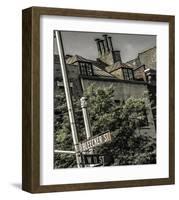 On the Corner of Bleecker-null-Framed Art Print