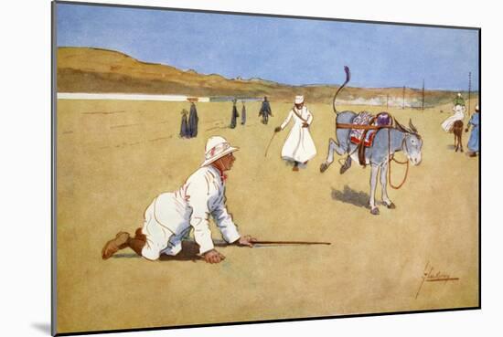 On the Dam Road, Assouan', 1908-Lance Thackeray-Mounted Giclee Print