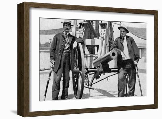 On the Deck of the Agawam-null-Framed Art Print