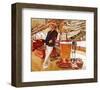 On the Deck of the Yacht Constellation, 1924-John Sargent-Framed Art Print