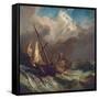 On the Dogger Bank-William Clarkson Stanfield-Framed Stretched Canvas