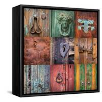 On the Door I-Kathy Mahan-Framed Stretched Canvas
