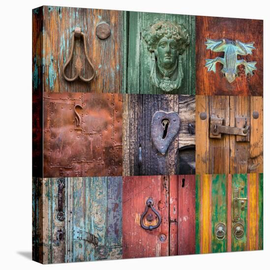 On the Door I-Kathy Mahan-Stretched Canvas